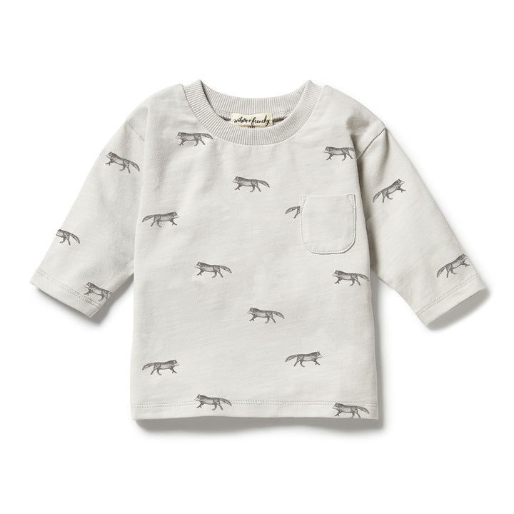 Wilson and Frenchy Organic Pocket Top - Mr Wolf