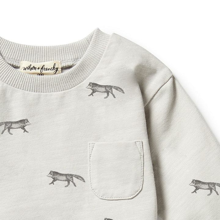 Wilson and Frenchy Organic Pocket Top - Mr Wolf