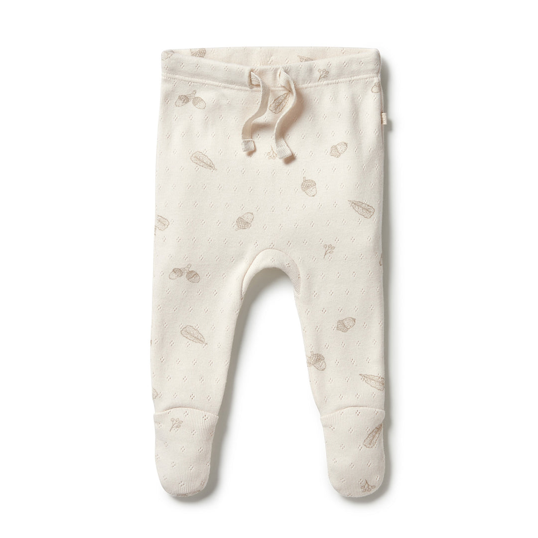 Wilson and Frenchy Organic Pointelle Legging with Feet - Little Acorn