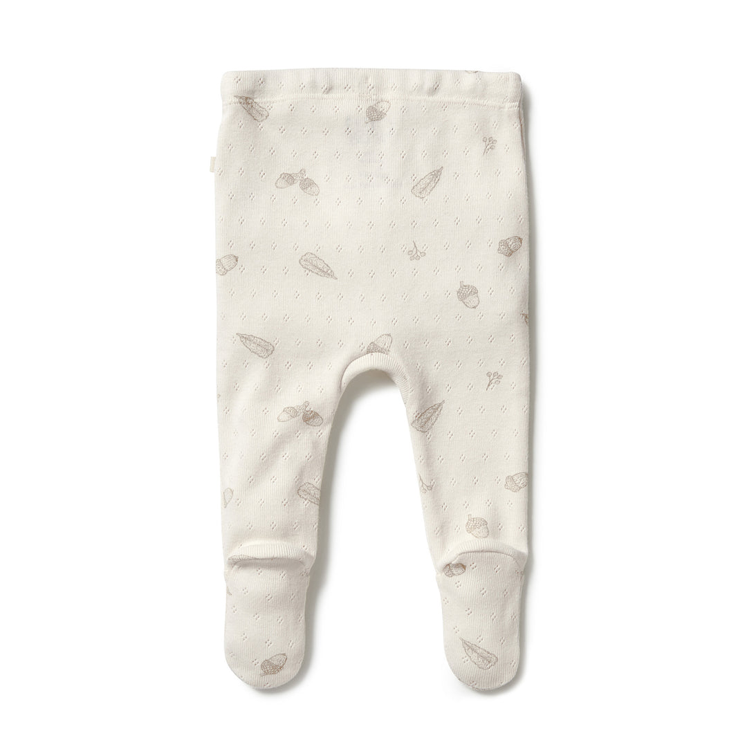 Wilson and Frenchy Organic Pointelle Legging with Feet - Little Acorn