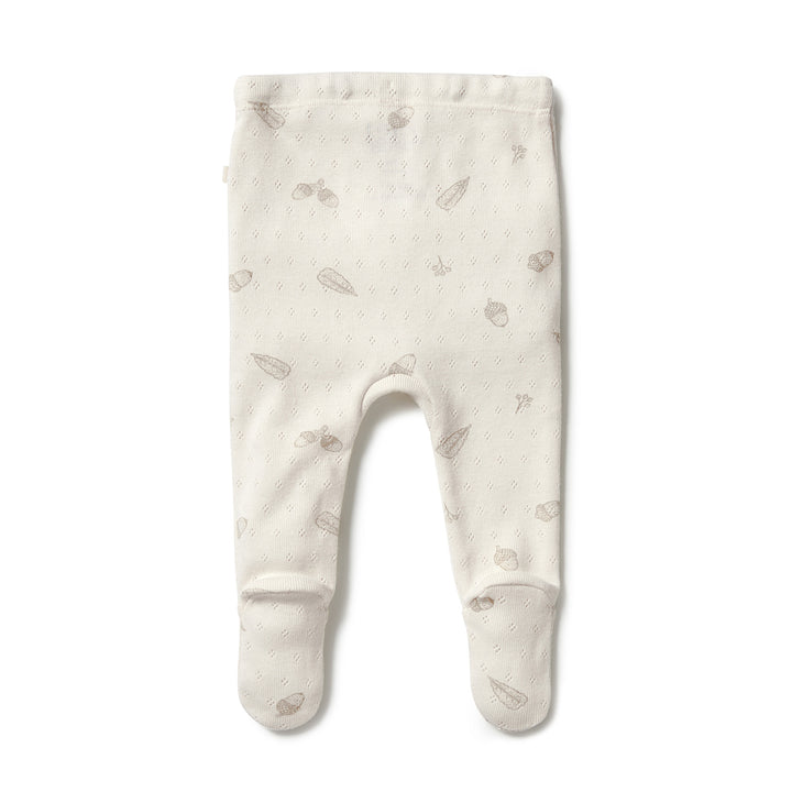 Wilson and Frenchy Organic Pointelle Legging with Feet - Little Acorn