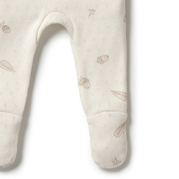 Wilson and Frenchy Organic Pointelle Legging with Feet - Little Acorn