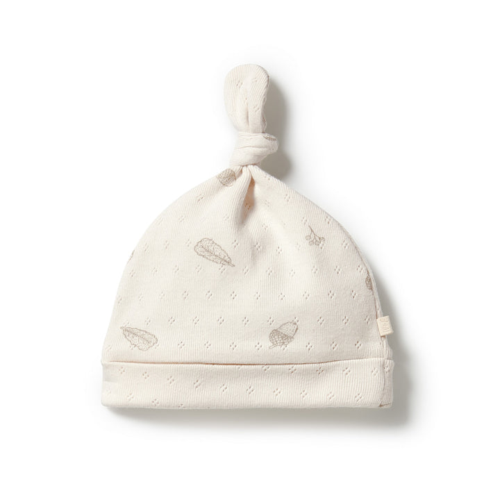 Wilson and Frenchy Organic Pointelle Knot Hat - Little Acorn