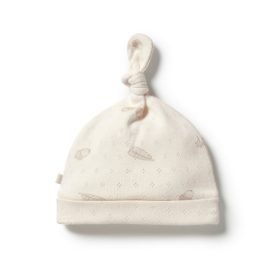 Wilson and Frenchy Organic Pointelle Knot Hat - Little Acorn