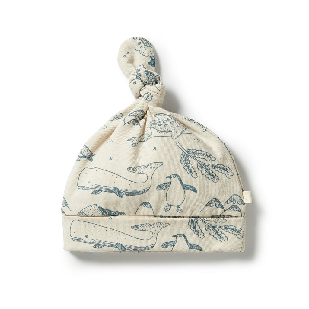 Organic Knot Hat - Arctic Blast