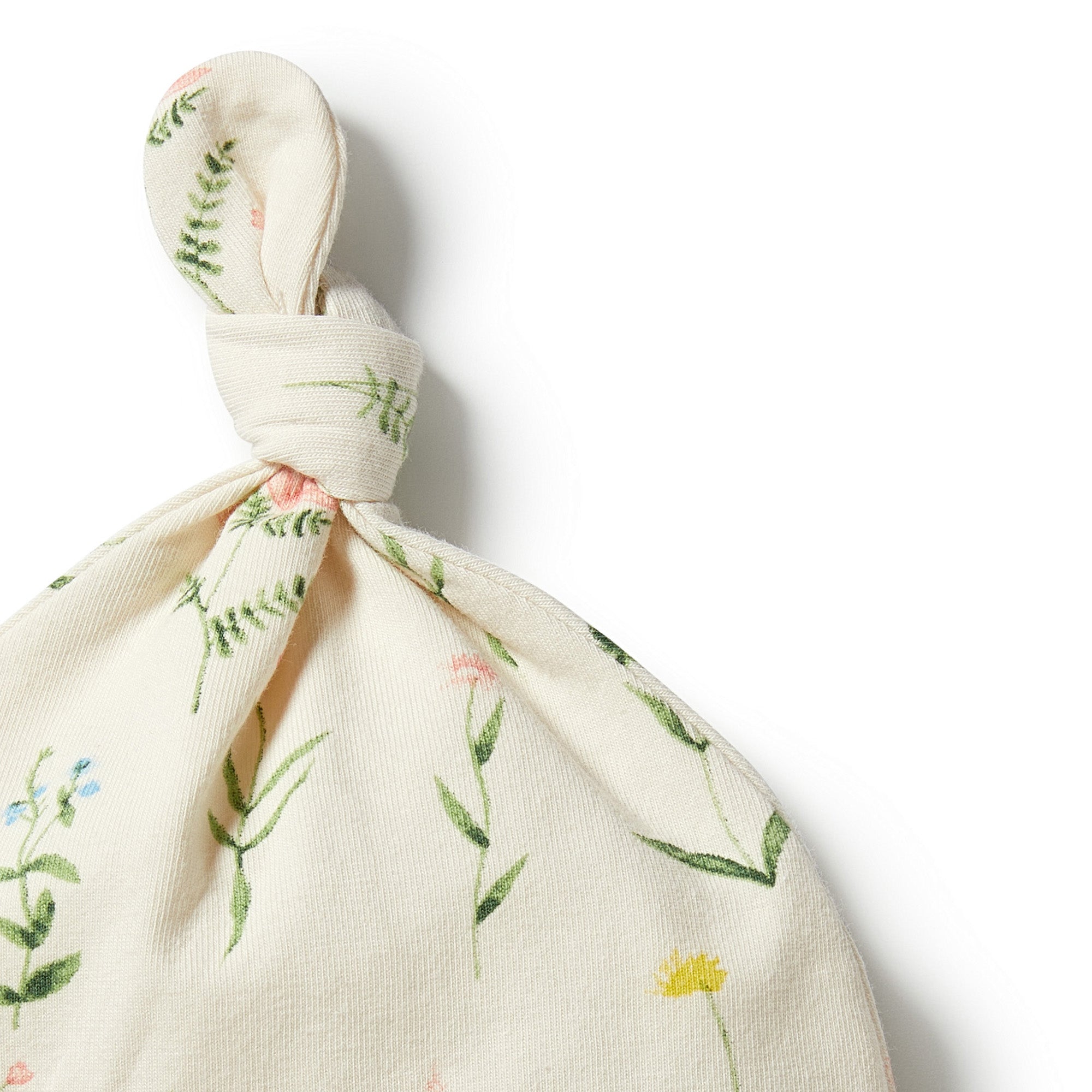 Organic Knot Hat - Wild Flower