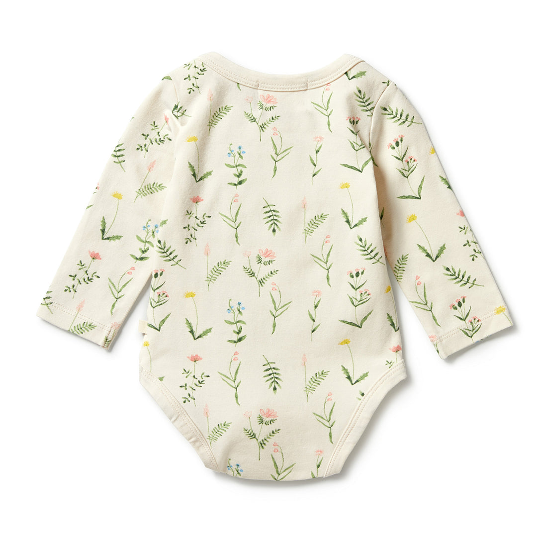 Wilson and Frenchy Organic Envelope Bodysuit - Wild Flower