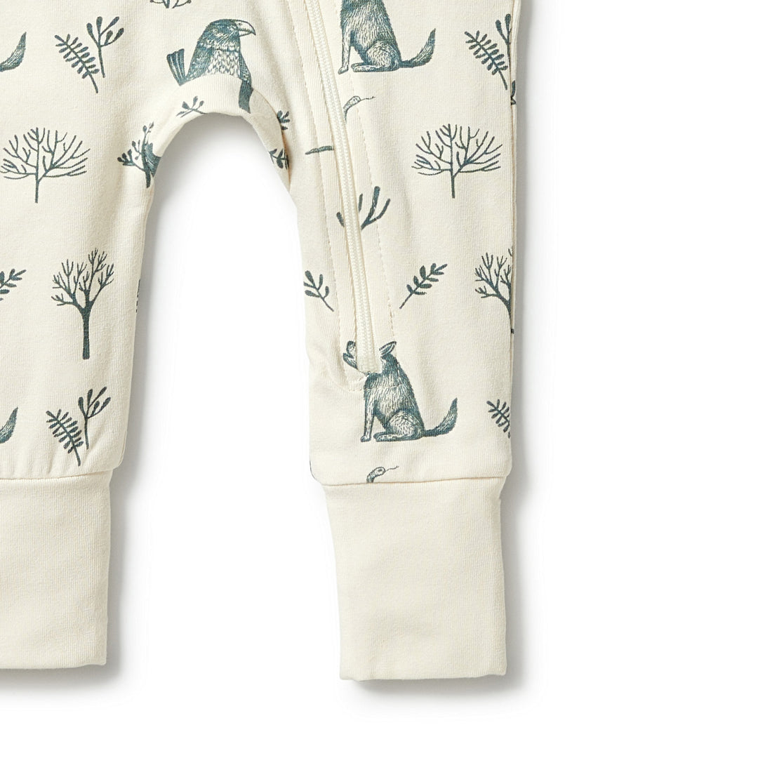 Wilson and Frenchy Organic Zipsuit with Feet - The Woods