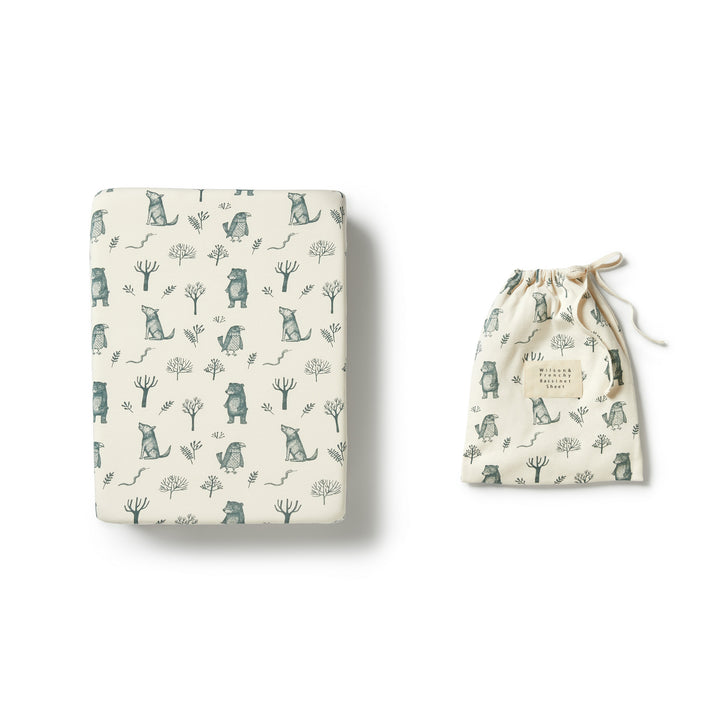 Wilson and Frenchy Organic Bassinet Sheet - The Woods