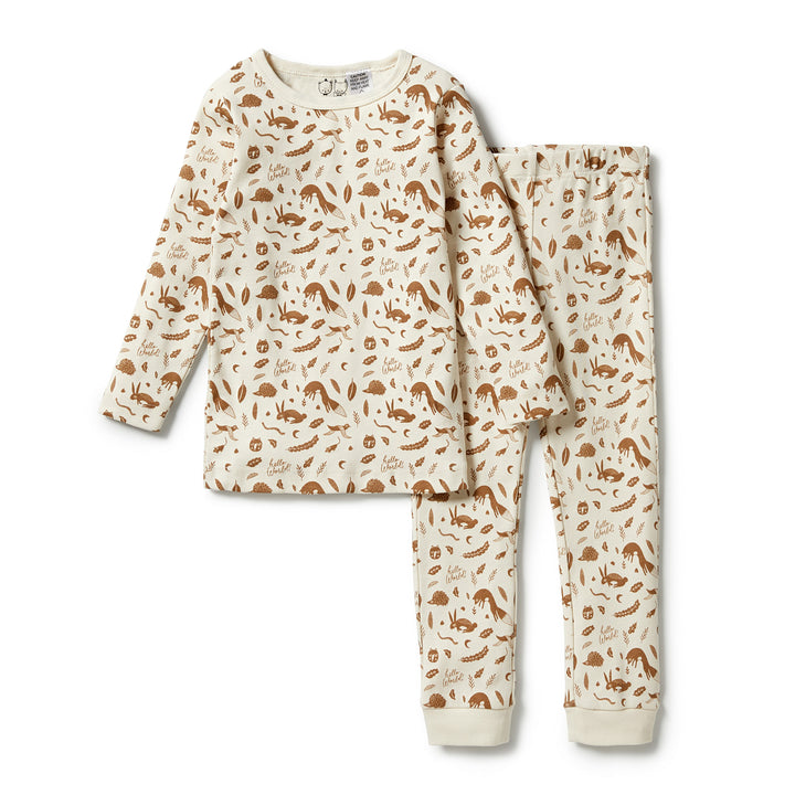Wilson and Frenchy Organic Long Sleeve Pyjamas - Hello World