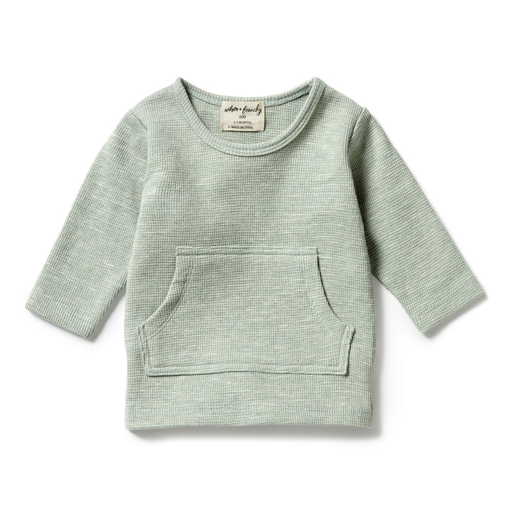 Wilson and Frenchy Organic Waffle Pocket Top - Sage