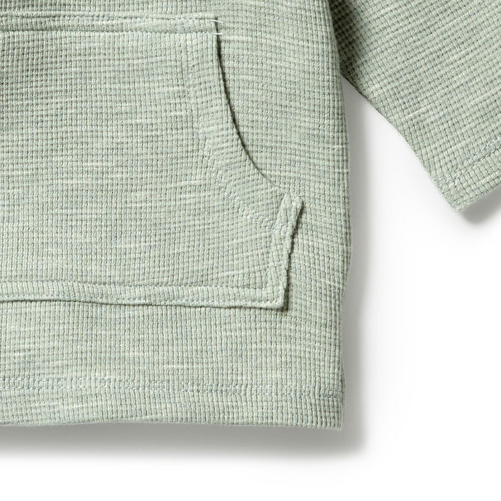 Wilson and Frenchy Organic Waffle Pocket Top - Sage