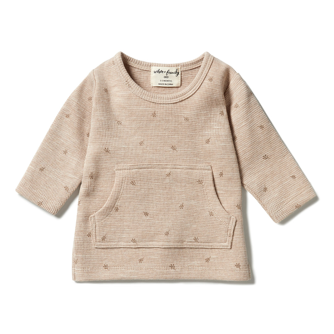 Wilson and Frenchy Organic Waffle Pocket Top - Leaf