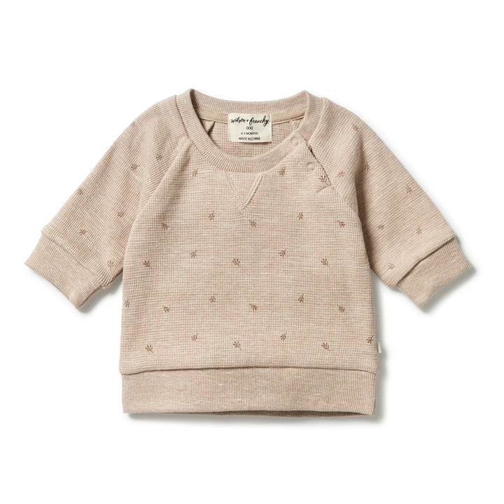 Wilson and Frenchy Organic Waffle Sweat - Leaf