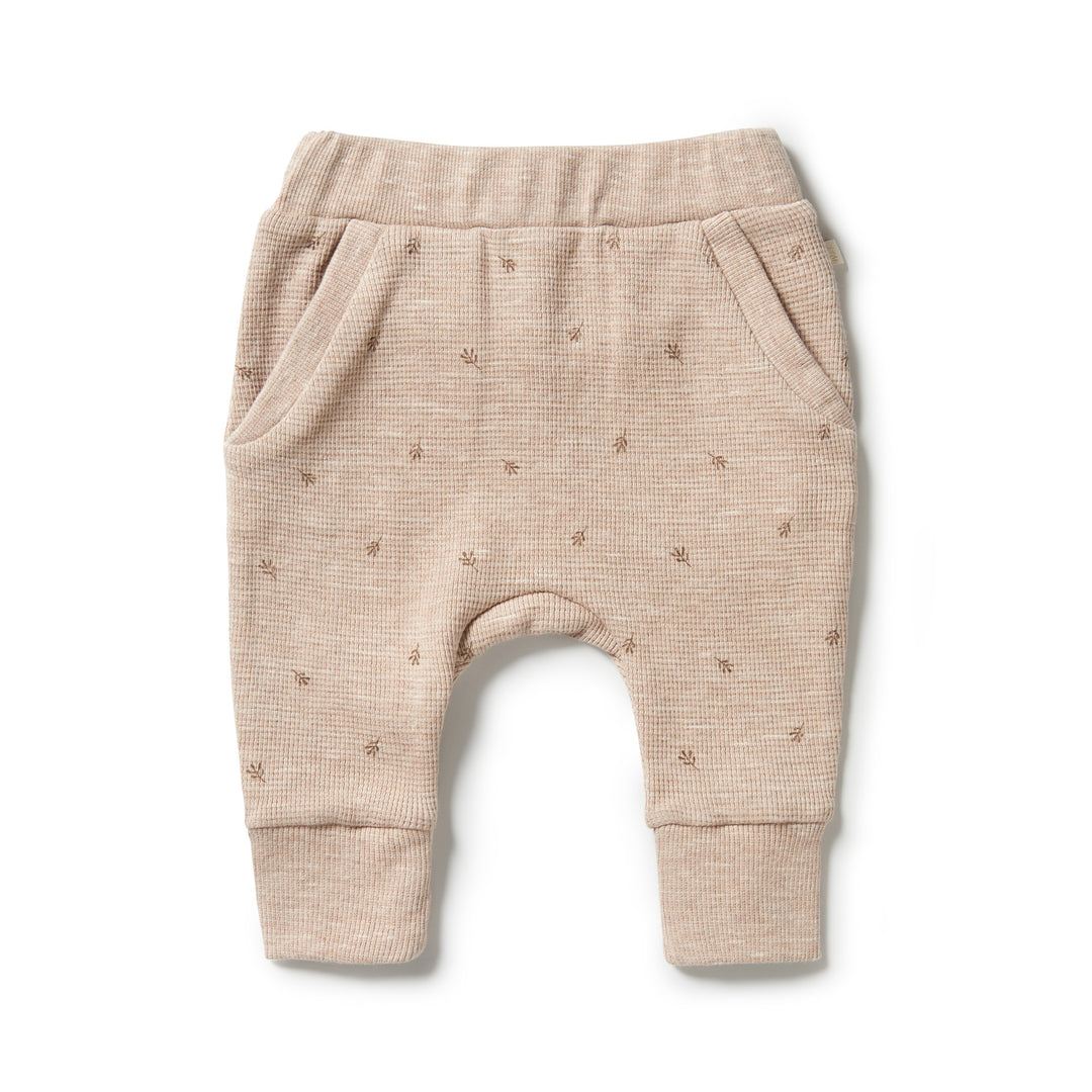 Wilson and Frenchy Organic Waffle Slouch Pant - Leaf