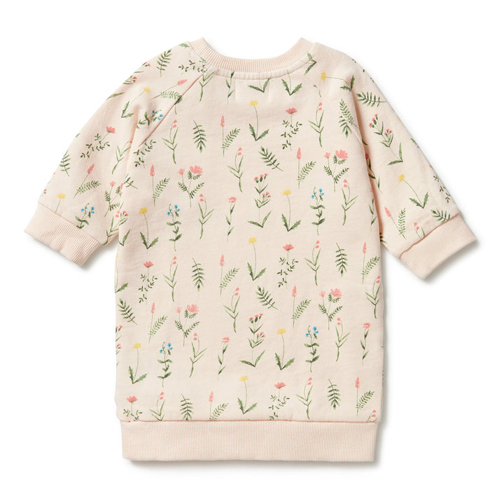 Wilson and Frenchy Organic Terry Sweat Dress - Wild Flower