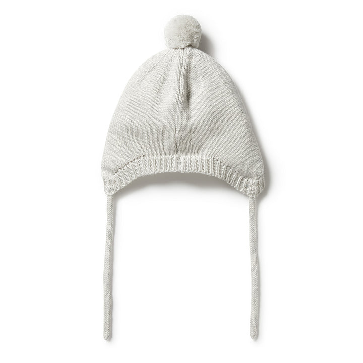 Wilson and Frenchy Knitted Mini Cable Bonnet - Grey Melange