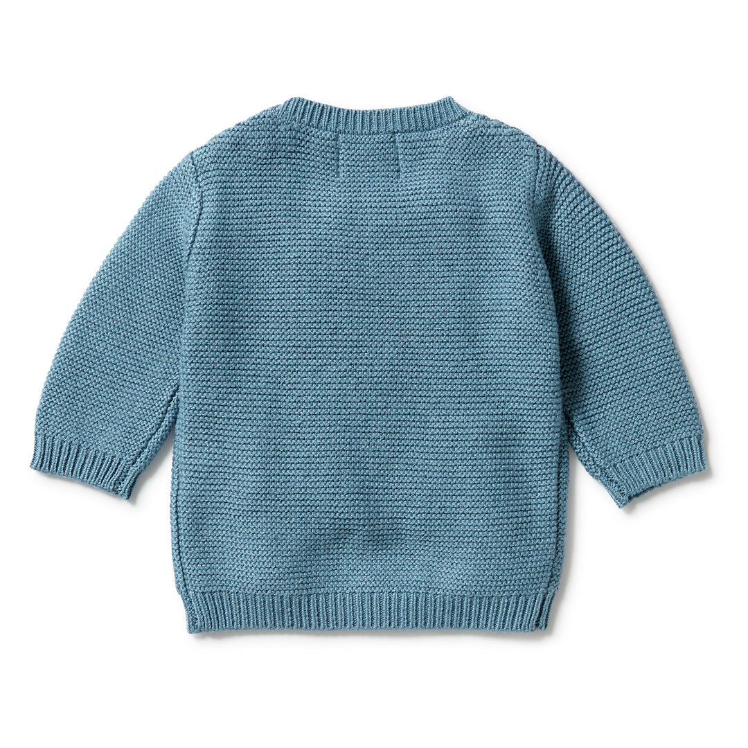 Wilson and Frenchy Knitted Cable Jumper - Bluestone