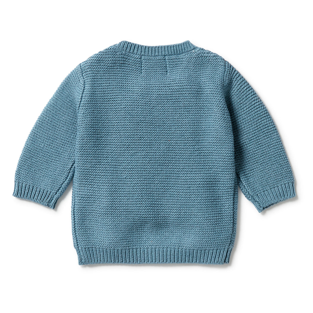 Wilson and Frenchy Knitted Cable Jumper - Bluestone