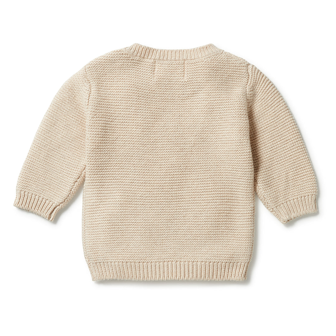 Wilson and Frenchy Knitted Cable Jumper - Oatmeal Melange