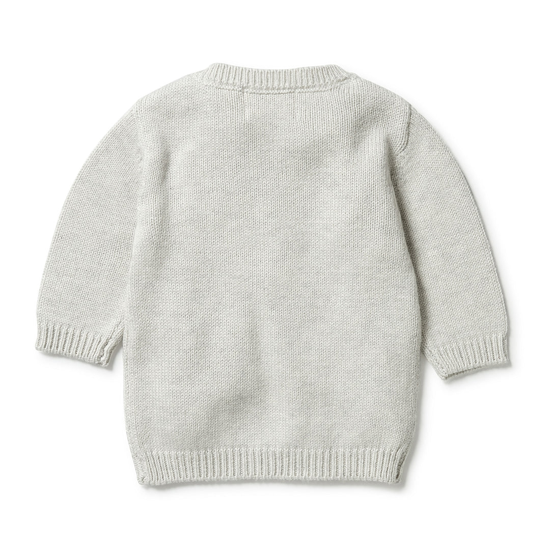 Wilson and Frenchy Knitted Mini Cable Jumper - Grey Melange
