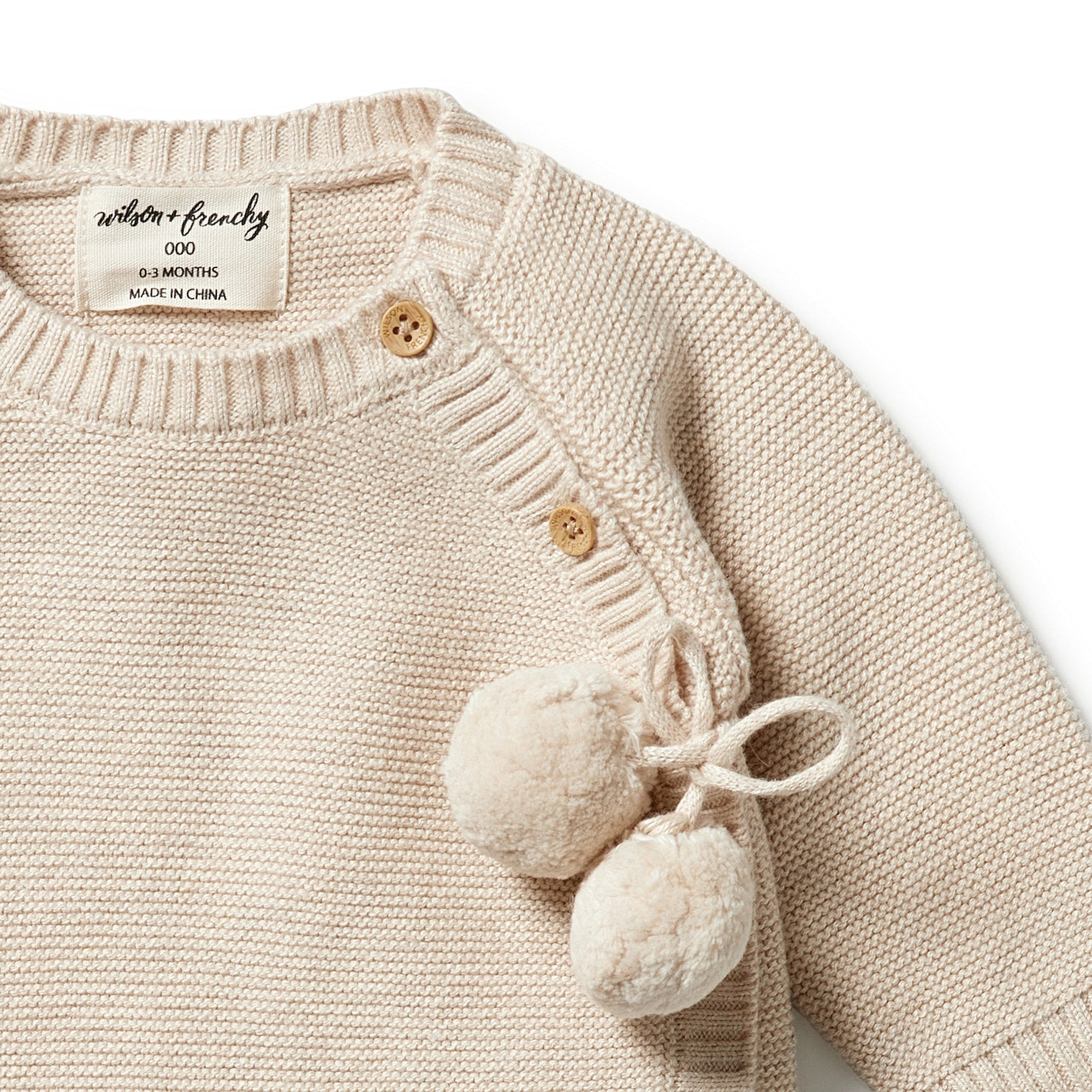 Wilson and Frenchy Knitted Kimono Cardigan - Oatmeal Melange