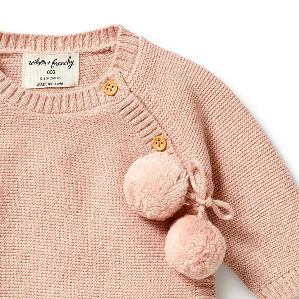 Wilson and Frenchy Knitted Kimono Cardigan - Rose