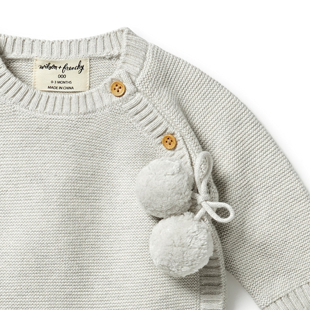 Wilson and Frenchy Knitted Kimono Cardigan - Grey Melange