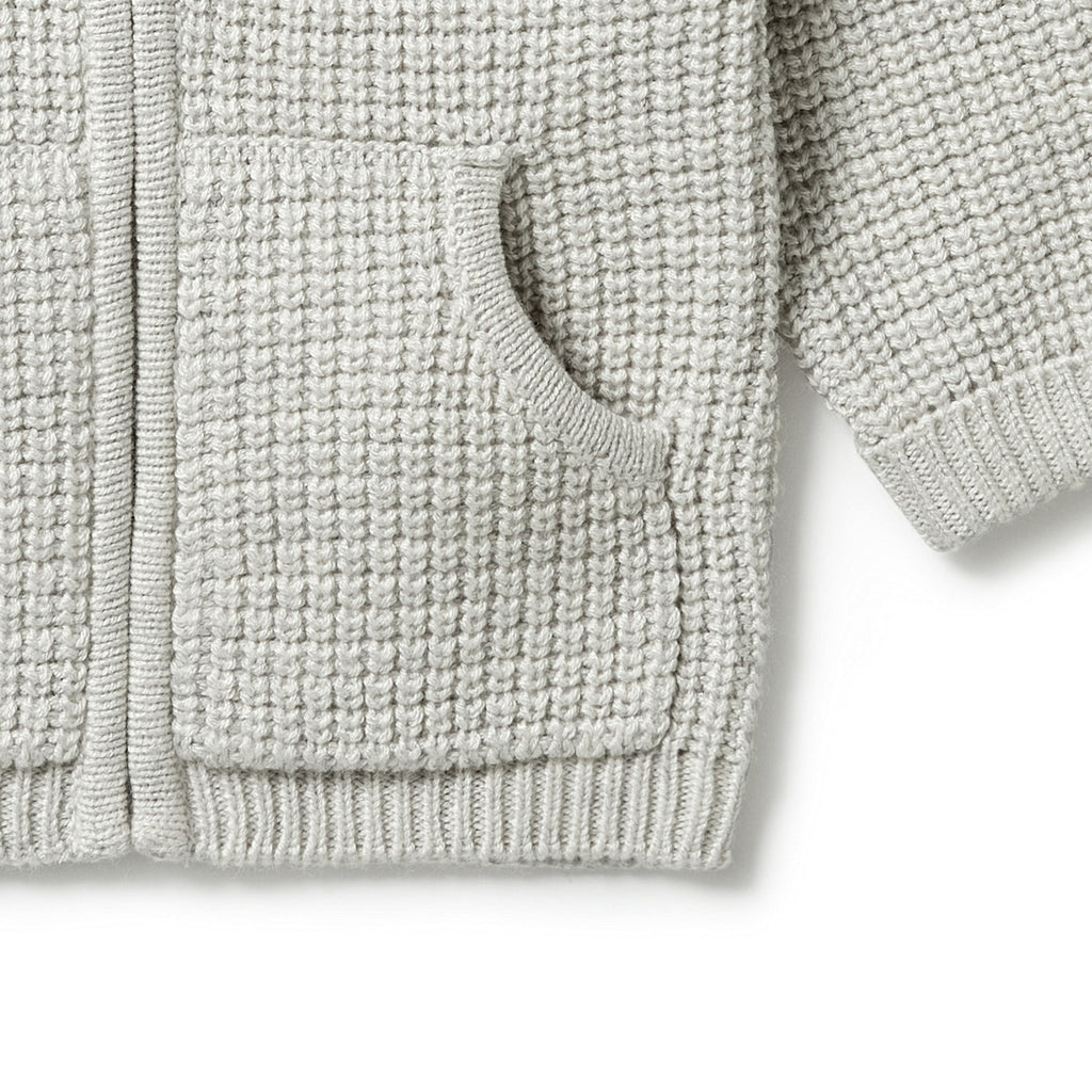 Wilson and Frenchy Knitted Zipped Jacket - Grey Melange