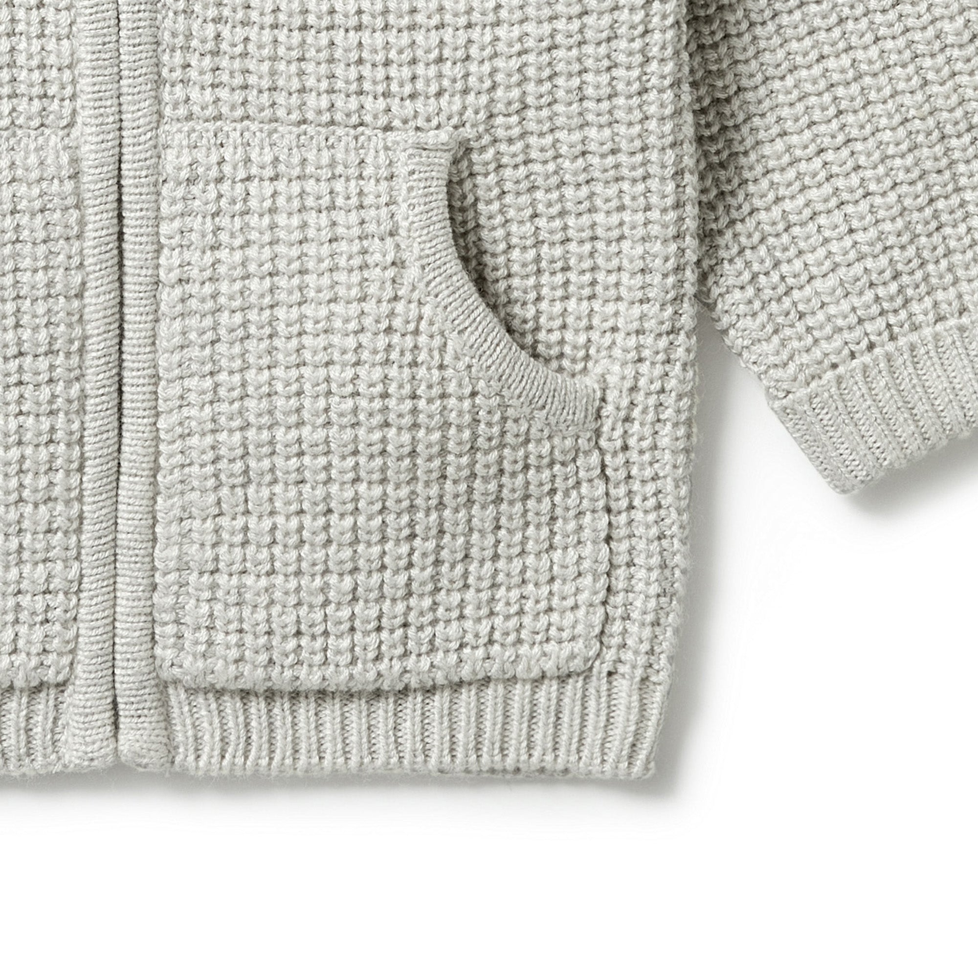 Wilson and Frenchy Knitted Zipped Jacket - Grey Melange