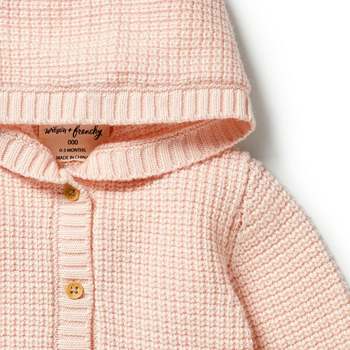 Wilson and Frenchy Knitted Button Jacket - Blush