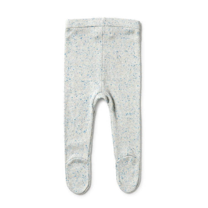 Wilson and Frenchy Knitted Legging with Feet - Bluestone Fleck