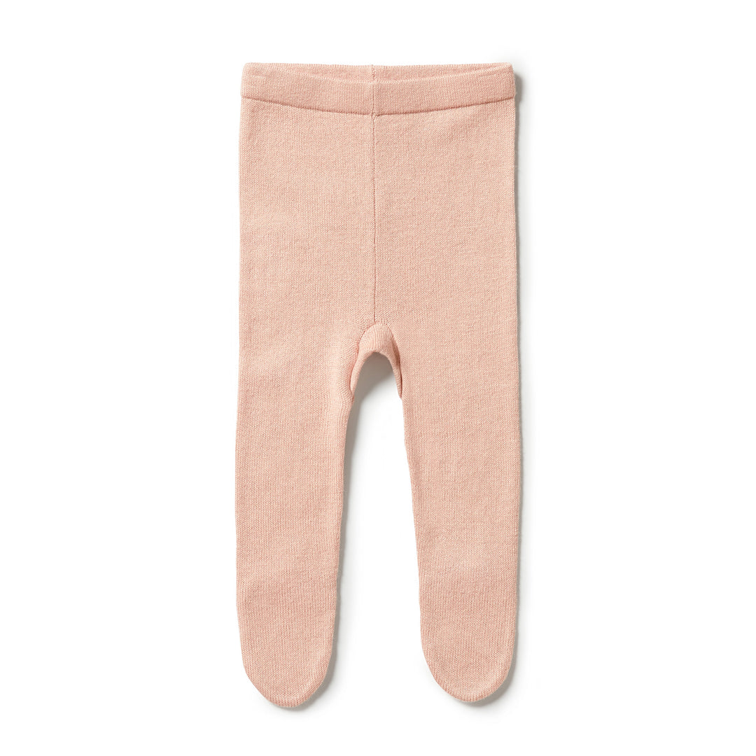 Wilson and Frenchy Knitted Legging with Feet - Rose
