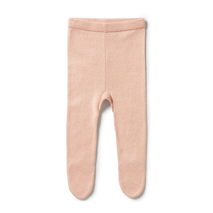 Wilson and Frenchy Knitted Legging with Feet - Rose