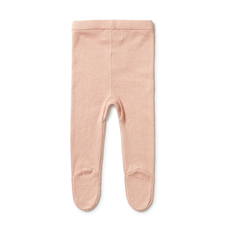 Wilson and Frenchy Knitted Legging with Feet - Rose