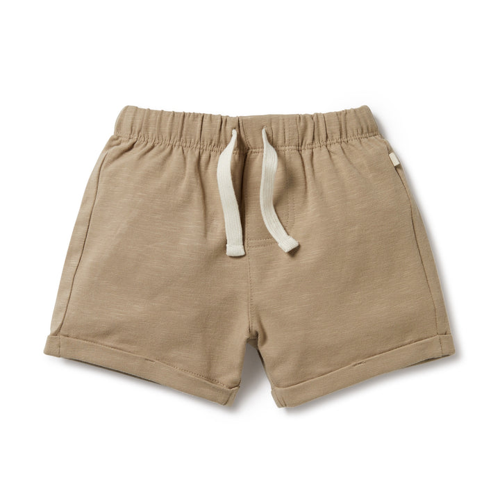 Wilson and Frenchy Driftwood Organic Tie Front Short