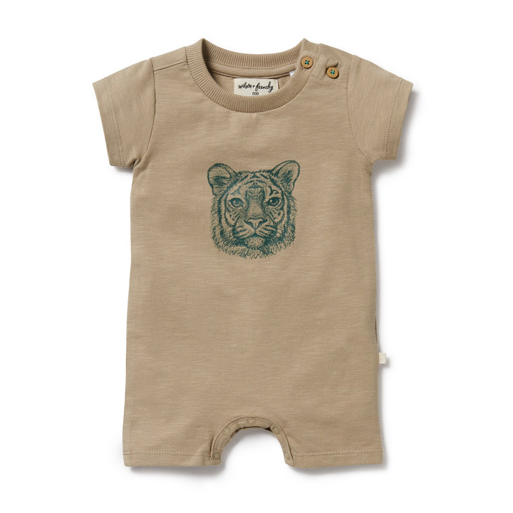 Wilson and Frenchy Leo Lion Organic Boyleg Growsuit