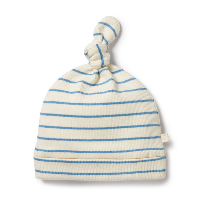 Wilson and Frenchy Petit Blue Organic Knot Hat