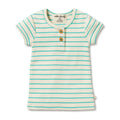 Petit Green Organic Henley Tee