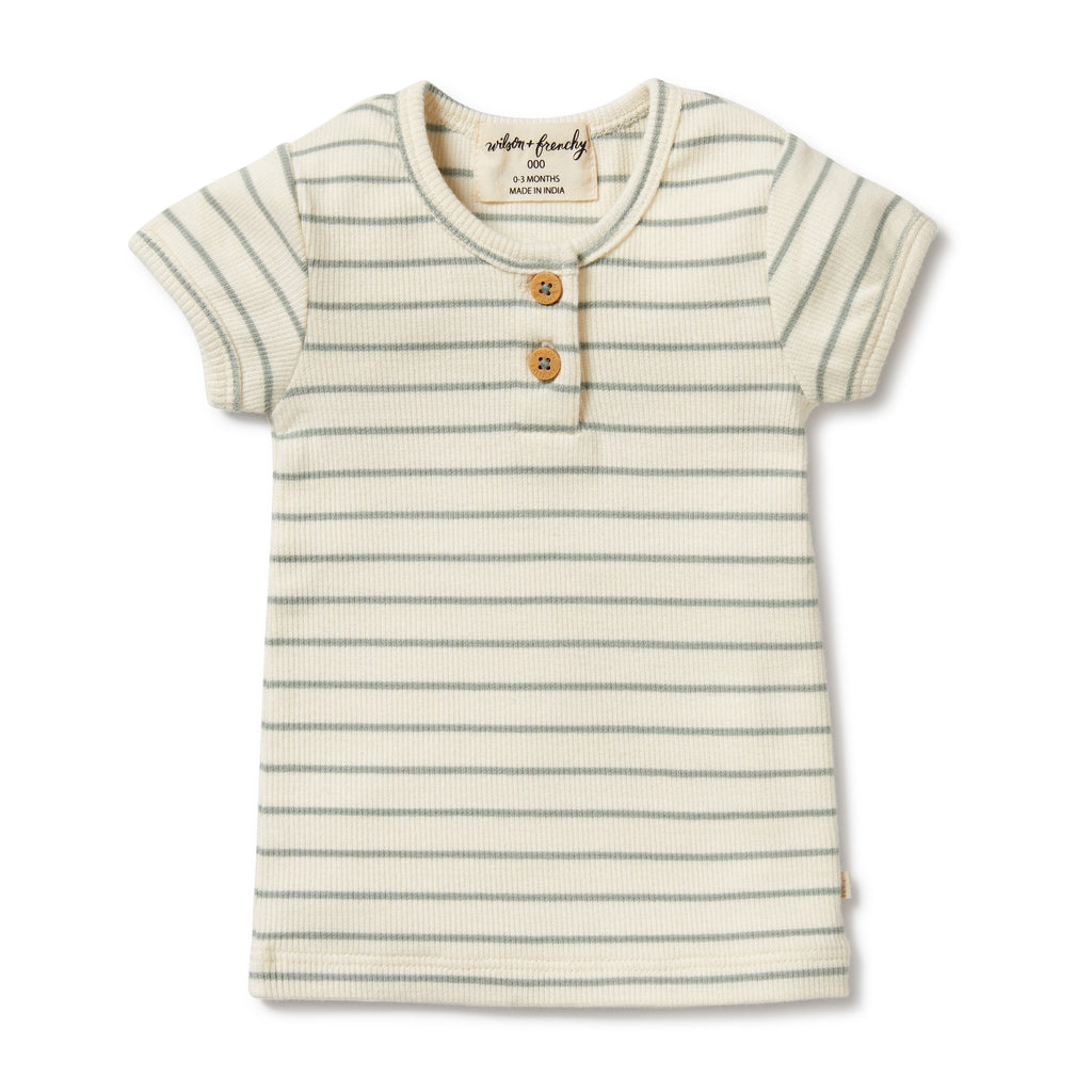 Petit Sage Organic Henley Tee