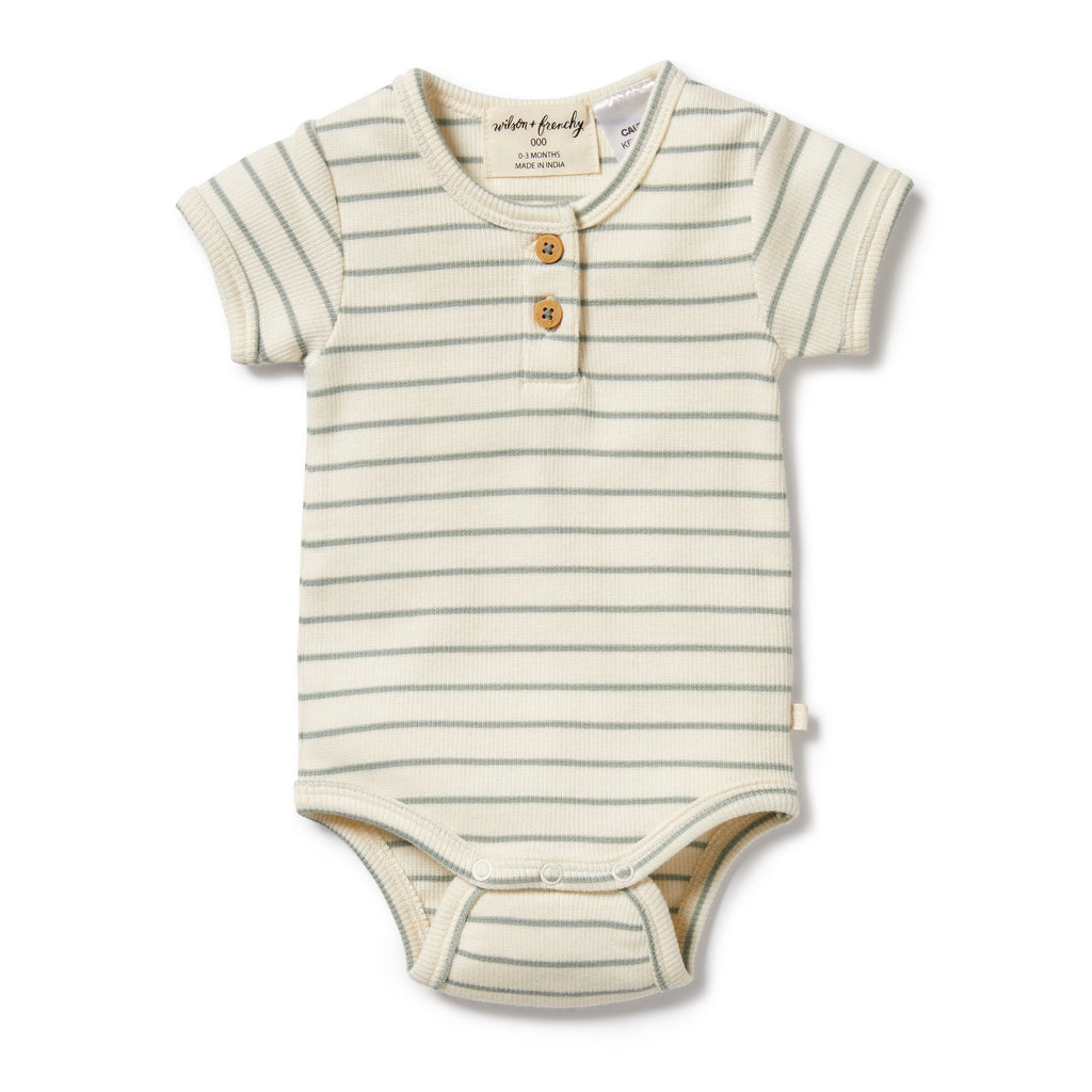 Petit Sage Organic Henley Bodysuit