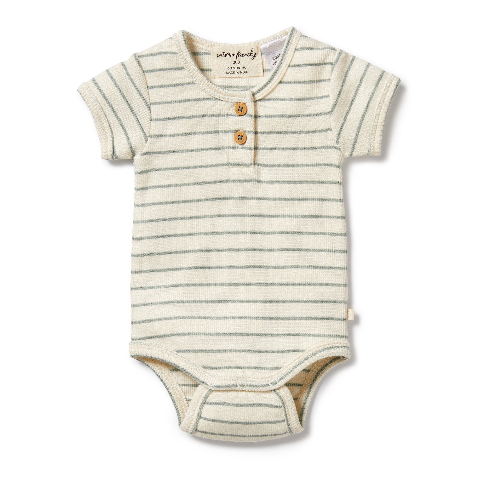 Petit Sage Organic Henley Bodysuit