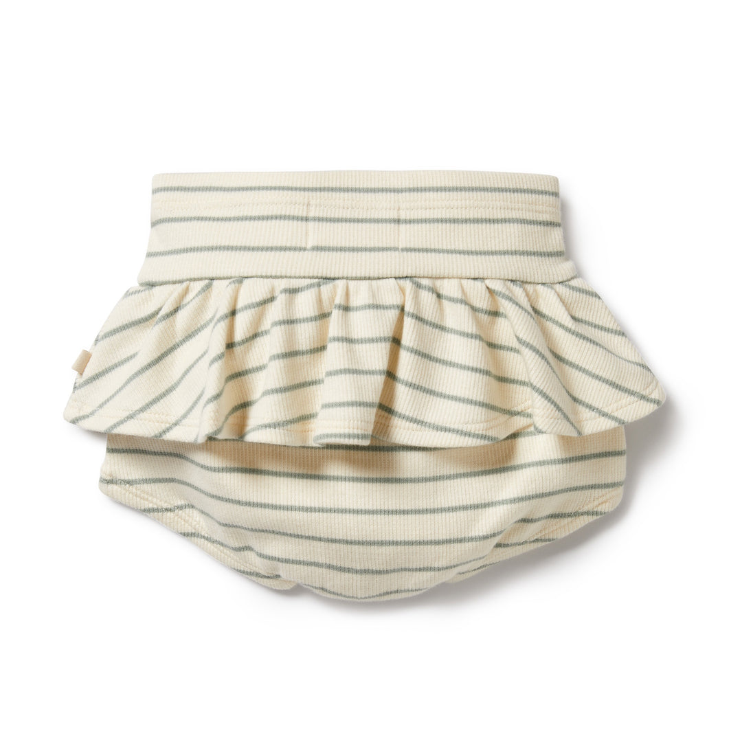 Wilson and Frenchy Petit Sage Organic Ruffle Nappy Pant