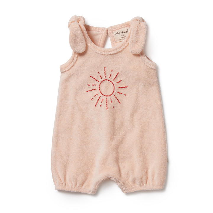 Wilson and Frenchy Sunshine Organic Terry Tie Playsuit