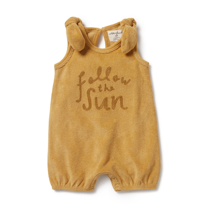Wilson and Frenchy Follow The Sun Organic Terry Tie Playsuit
