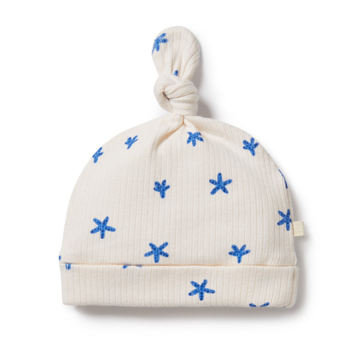 Wilson and Frenchy Little Starfish Organic Rib Knot Hat