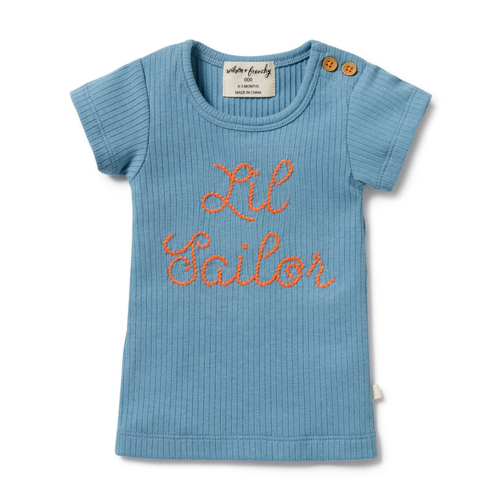 Wilson and Frenchy Lil Sailor Organic Rib Tee