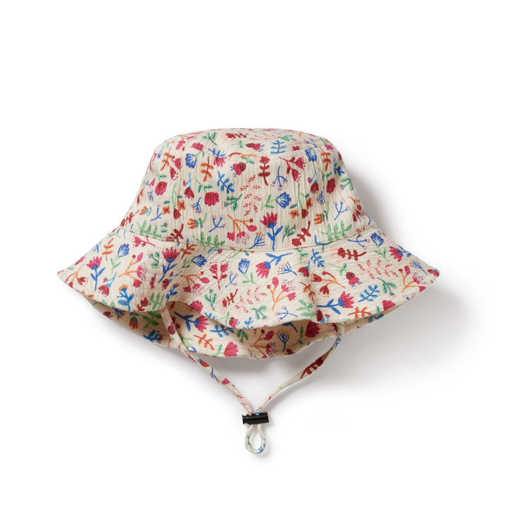 Wilson and Frenchy Tropical Garden Crinkle Sunhat