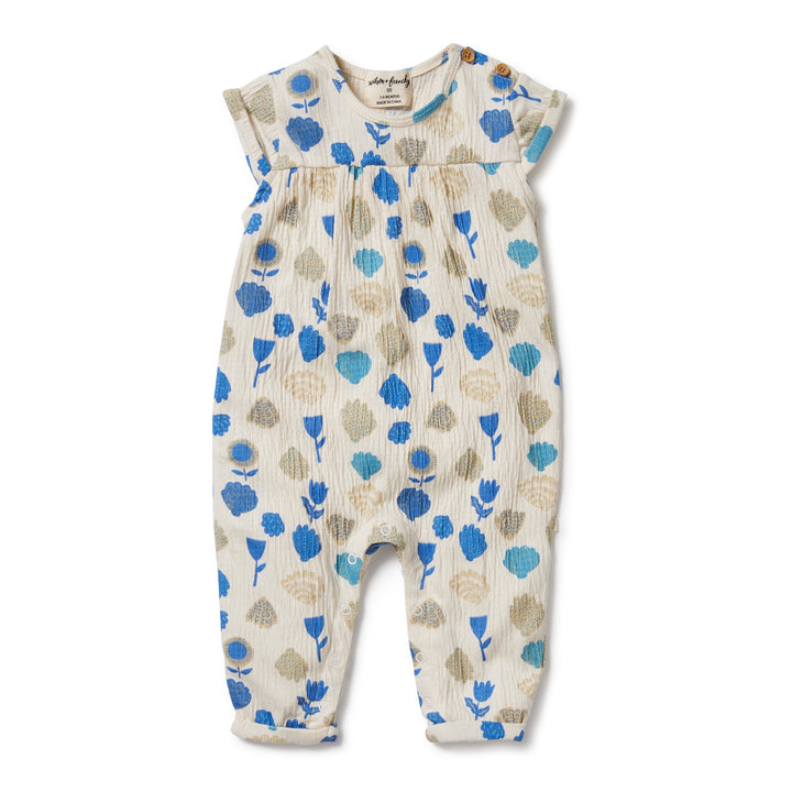 Wilson and Frenchy Ocean Breeze Crinkle Jumpsuit