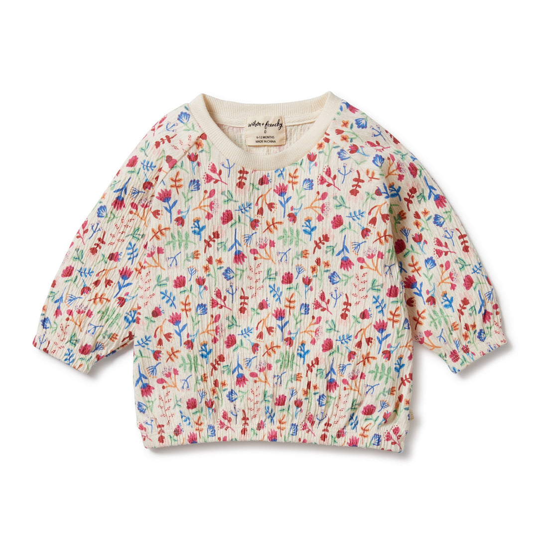 Wilson and Frenchy Tropical Garden Crinkle Sweat